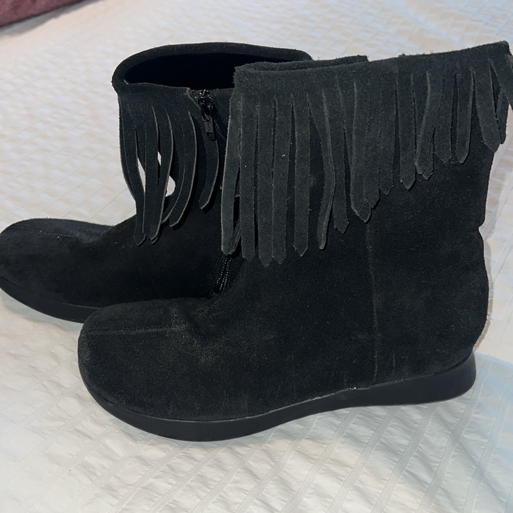 SUEDE FRINGED BOOTIE - Picture 5 of 8